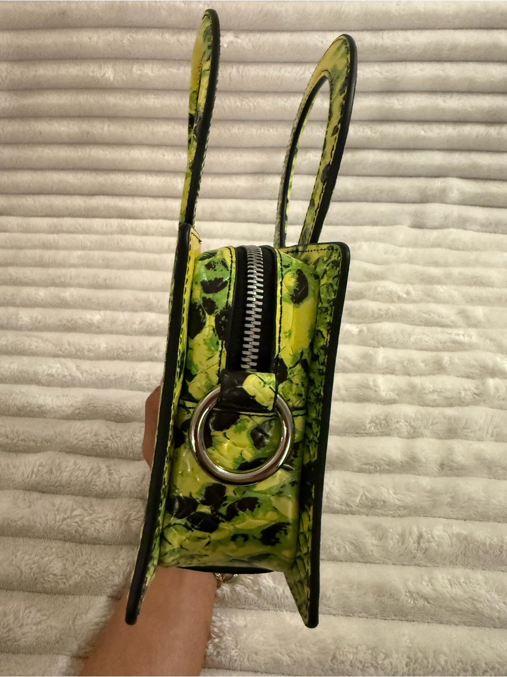Luar Small Ana Snake Effect Leather Crossbody Bag - Picture 10 of 15